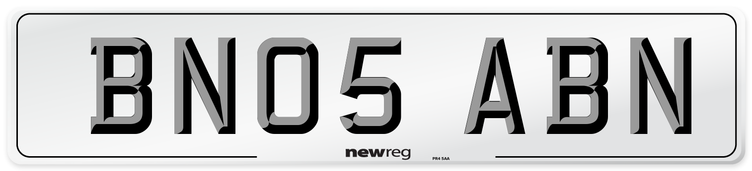 BN05 ABN Number Plate from New Reg